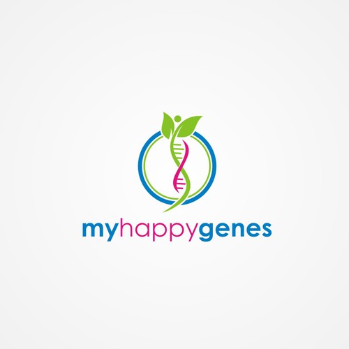 My Happy Genes logo design