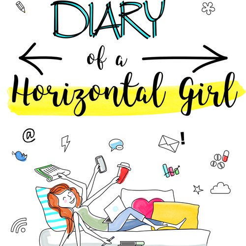 Comedy book about a horizontal girl