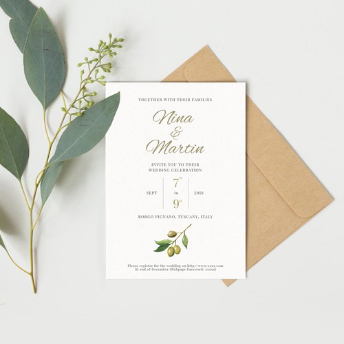 Wedding invitation