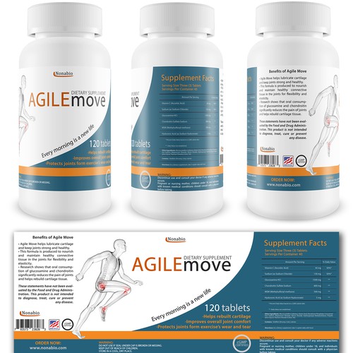 Clean label and render for Amazon for dietary supplement