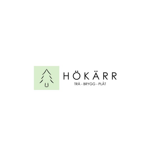 Hökärr Pine Tree Logo