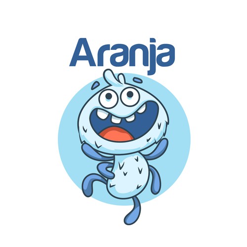 Cartoon mascot design for Aranja Technology