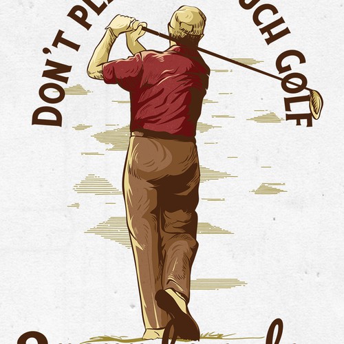 Vintage illustration for golf club