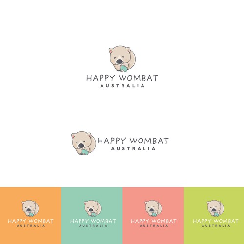 Happy wombat