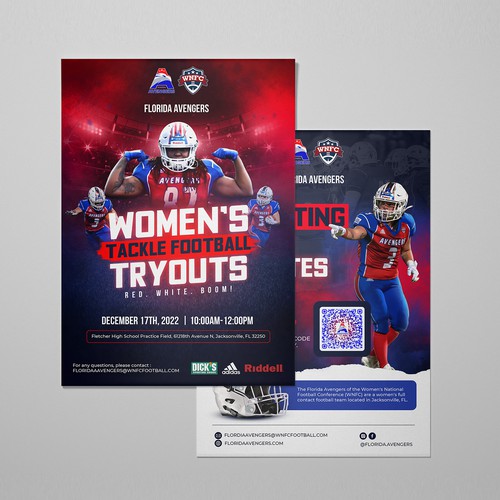 Women's Tackle Football Recruitment Flyer