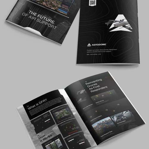 Simple Black and White Brochure