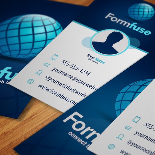  logo and business card for Formfuse