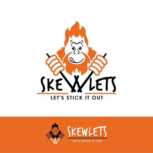 A funny mascotte for a new skewers shop in Singapore