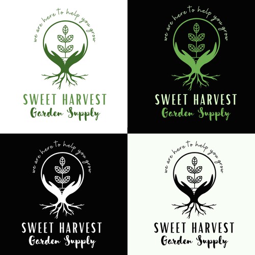 Logo concept for Sweet harvest garden supply