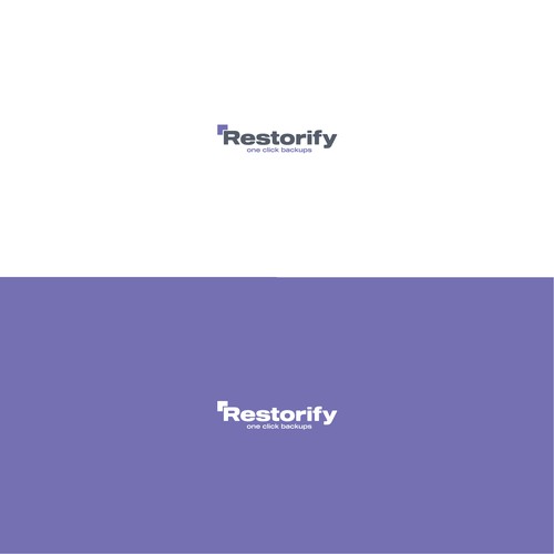 Logo Design for Restorify a simple, user friendly application that backs up and restores an eCommerce (shopify/Bigcommerce etc) store.