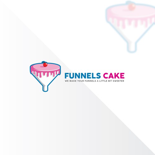 Double Meaning Logo Design In Illustrator For Funnels Cake | By CreativeJAC