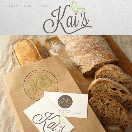 Logo for all natural & gluten free bakery