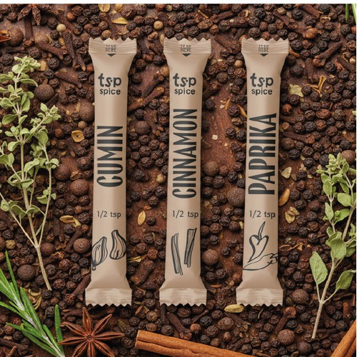 Branding and packaging for tsp spice