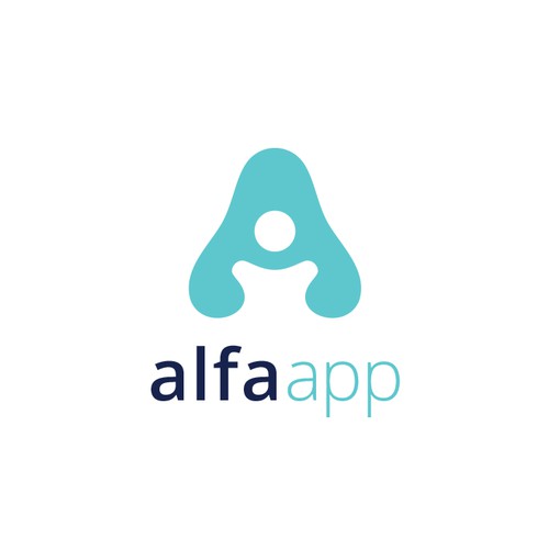 SImple and Modern logo for alfa app