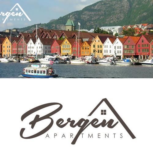 Logo for apartment hotel in Bergen, Norway