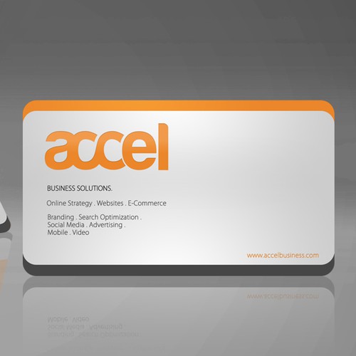 Business Card, Letterhead, Report template and Envelope for Accel Business Solutions