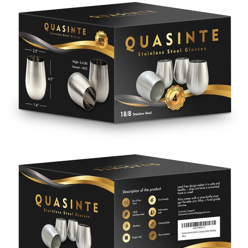 Design the outside of a box