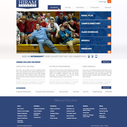 Hiram College Intranet Site