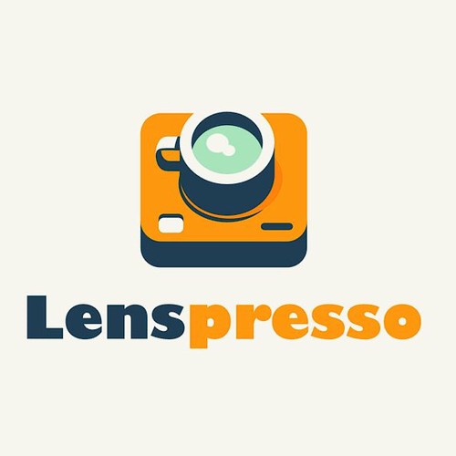 Lenspresso logo design