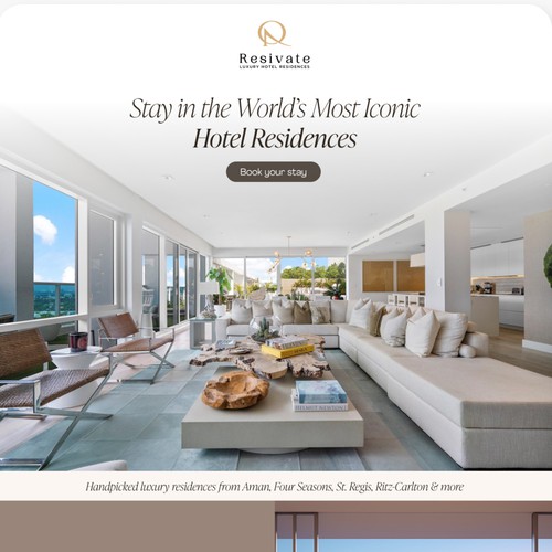 Email design template for hotel platform