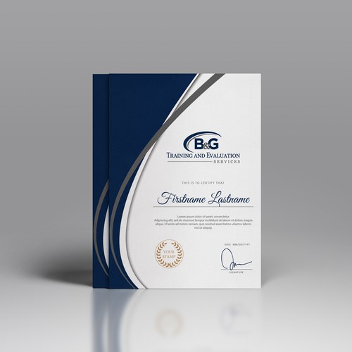 B&G Certificate Design