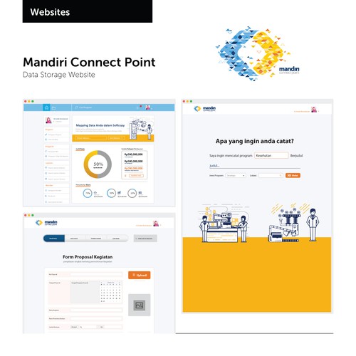 Mandiri Connect Point Website Design