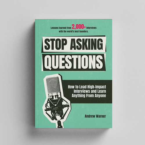 Design the cover of a writing book for podcasters