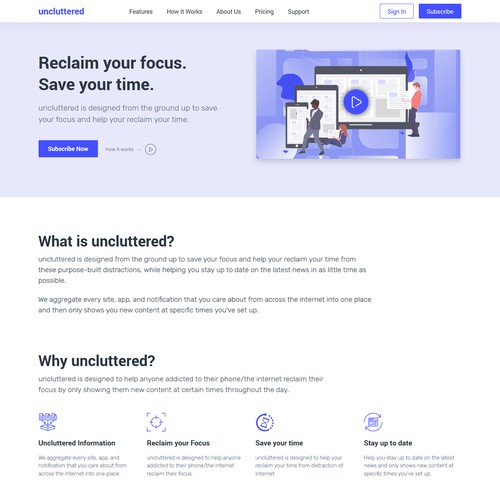 Landing Page Design