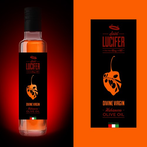 St. Lucifer Spice - New Habanero Infused Olive Oil Label Needed