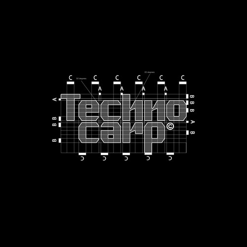 Techno Carp logo grid