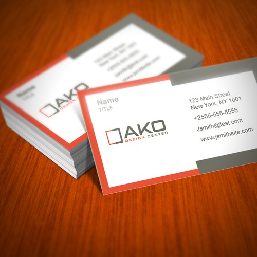 Create a logo and business card for a Luxury Retail Furniture Store in NYC.