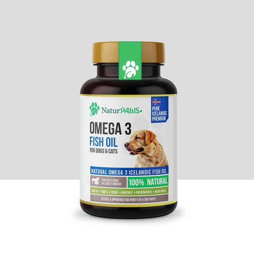 Natur PAWS Omega 3 Fish Oil