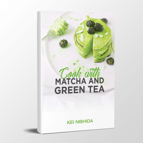 Matcha, Green Tea Cook Book Cover Design