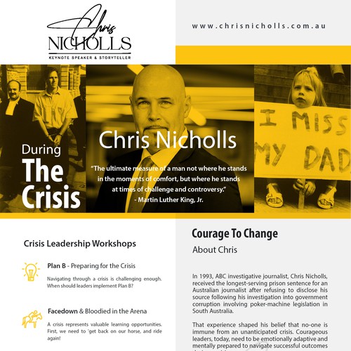 Chris Nicholls Speaker Brochure-Flyer
