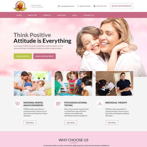 Child Care website design template