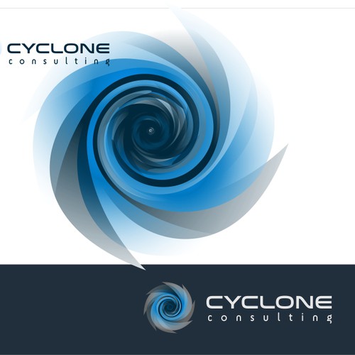 Envision & create a sleek and futuristic cyclonic (swirling) illustration for Cyclone Consulting