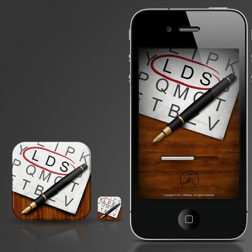 Design a word search iPhone app for Lift Media