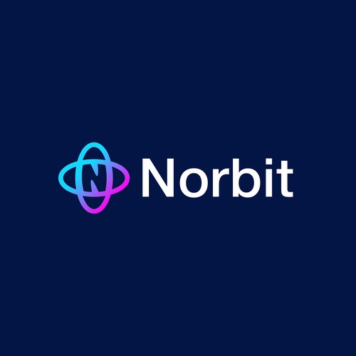 Norbit | Modern SaaS Technology Logo Design with Orbital N Monogram