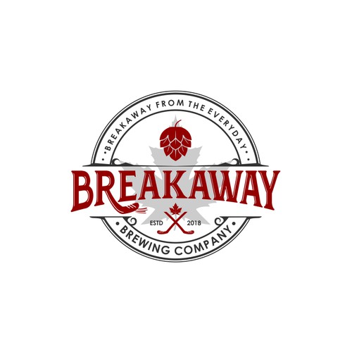 Breakaway brewing company logo design