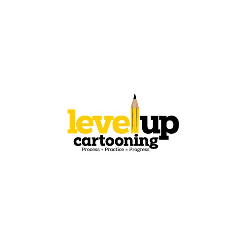 Level Up Cartooning Logo Design