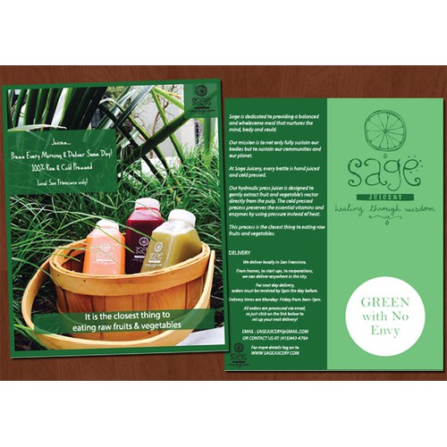 create a mouthwatering and luscious flyer that catches the eye of every San Franciscan!