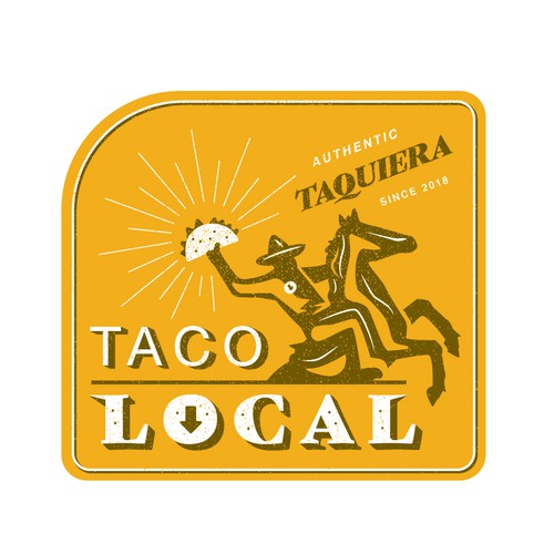 Taco shop logo