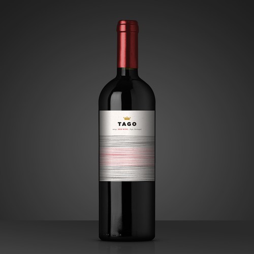 Contemporary Wine Brand Label 