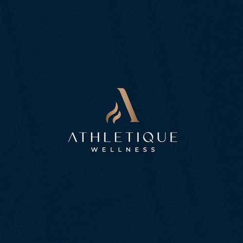 minimal Letter "A" Logo for wellness brand