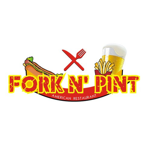 Fork N' Pint Logo Design