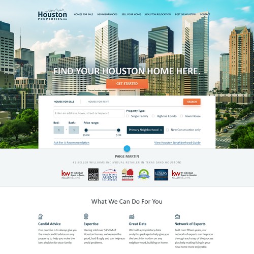 Luxury Real Estate Website Design for Houston Properties. 