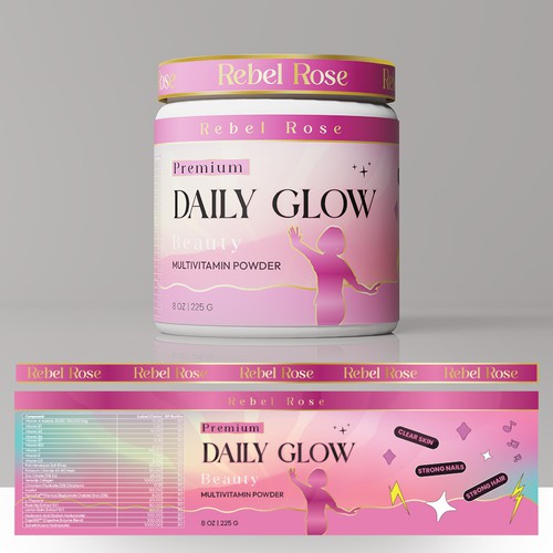 Daily Flow beauty multivitamin supplement