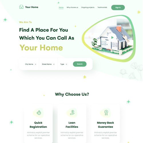 Real Estate Agency Landing Page