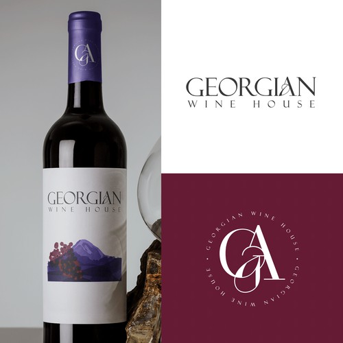 Georgian Wine House packaging logo design