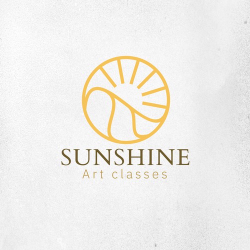 Sunshine Art Classes logo design